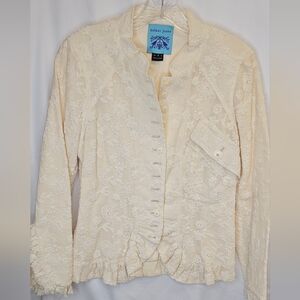 Pale Cream Women's Lace Jacket